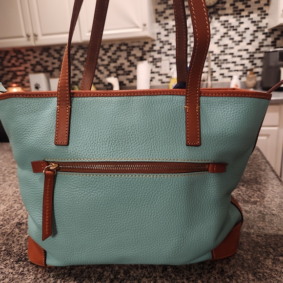 Dooney & Bourke Mint and Brown Women's Tote Bag - Picture 3 of 7